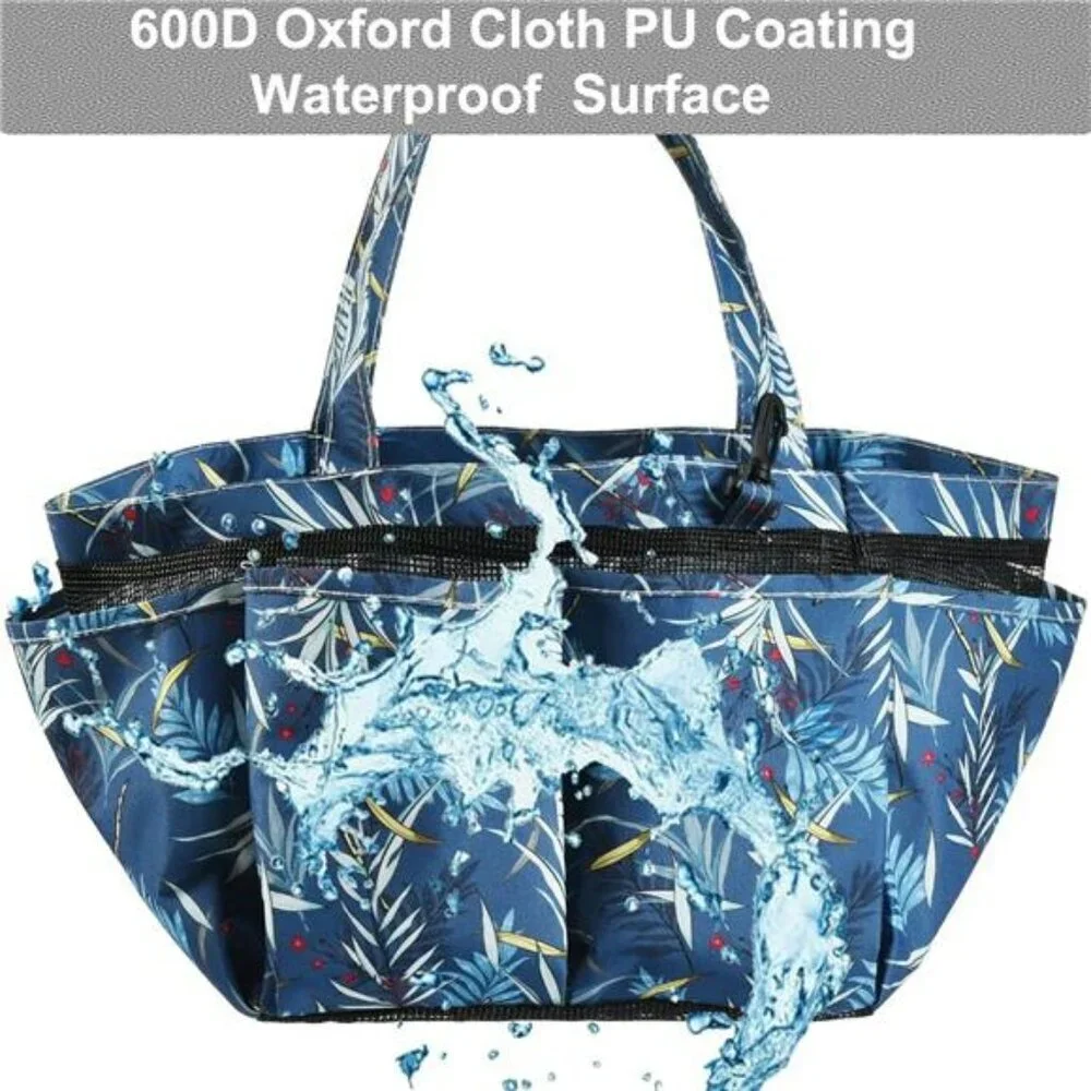 Large Mesh Shower Caddy Bag Bathroom Tote Organizer with Pockets for Dorm Gym